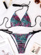 Two-Piece Colourful Polka Dot Bikini Set