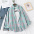 Casual Women's Flannel Plaid Shirt - Autumn Collection
