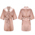 Women's Satin Short Robes for Bridesmaids and Parties
