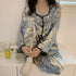 Women's Silk Satin Pyjama Set - Long Sleeve Sleepwear