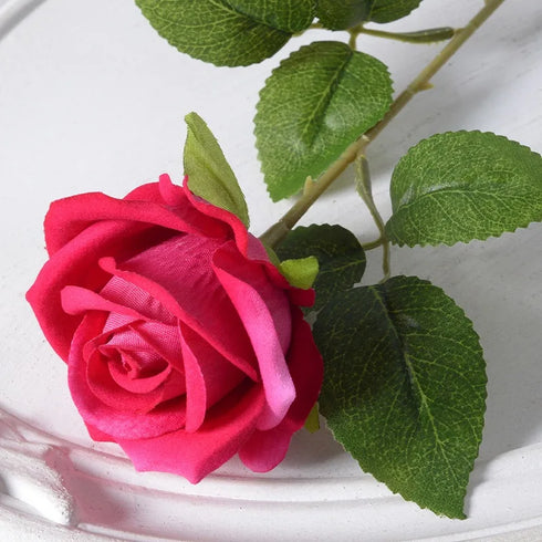 20 Pcs Artificial Velvet Silk Rose Bouquet