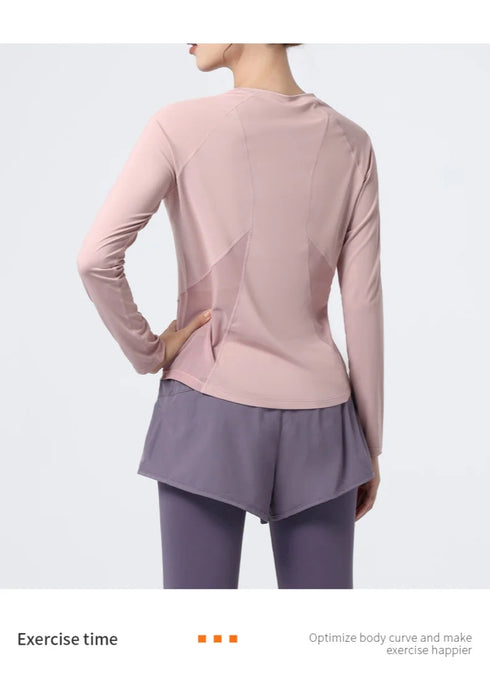 PHIGEER Women's Loose Fit Quick Dry Long Sleeve Top