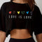 Women's Vibrant Pride Crop Top T-Shirt