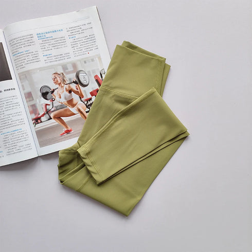 Women's High Waist Yoga Leggings - Booty Lifting Fitness Tights