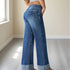High Waist Wide Leg Denim Jeans for Women