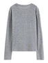 DUSHU Women's Green and Grey Layered Knit Top
