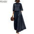 ZANZEA Women's 2 Piece Autumn Co-ord Set