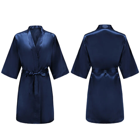Women's Satin Short Robes for Bridesmaids and Parties