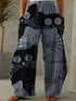 Women's Cartoon Cat Loose Wide-Leg Pants