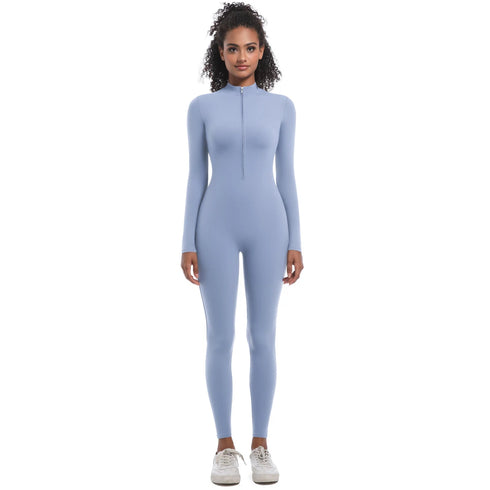 Women's Seamless Long Sleeve Sports Bodysuit