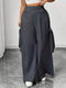 Graphite Gray Women's Oversized Casual Pants