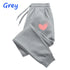 Heart Printed Jogger Sweatpants for Women