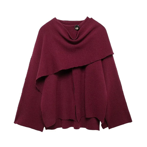MUJER 2025 Asymmetrical Cropped Women's Coat