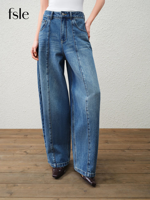 Premium Women's Straight Leg Jeans - Blue