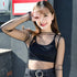 Lace Bottomed Long Sleeve Blouse Top