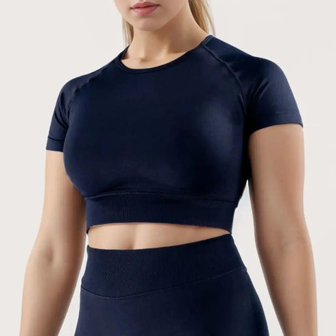 NCLAGEN Impact Tee Short Sleeve Shirt for Women Yoga Gym