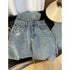 Womens High Waist Loose Fit Straight Leg Denim Jeans