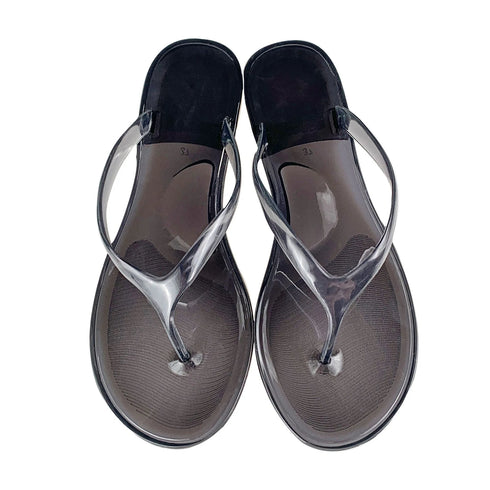 Women's Crystal Flip Flops - Transparent Summer Sandals