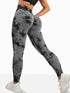 Women's High Waist Seamless Tie-Dye Yoga Leggings