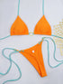 White Lace-Up Bikini Set for Women