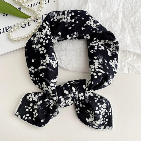55cm Laies Cotton Linen Square Scarf for Women