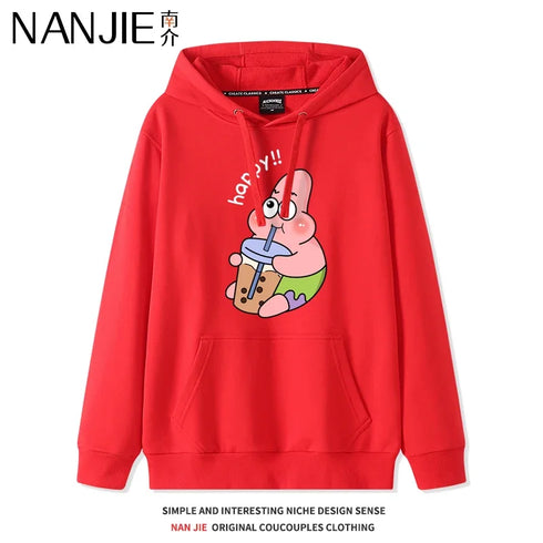 Anime Cartoon Print Hoodies for Women