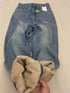 Women's Thick Fleece Straight Jeans - Casual Velvet Denim