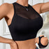Women’s Off Shoulder Fishnet Crop Top