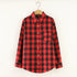 Plaid Flannel Shirt for Women - Casual Long Sleeve Top