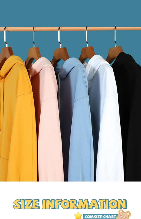 Anime Cartoon Print Hoodies for Women