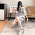 Women's Casual Hooded Cotton Two Piece Set
