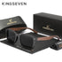 KINGSEVEN Wooden Cat Eye Sunglasses with Polarized UV400 Lenses
