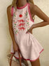 Women’s Puzzle Print Sleeveless Mini Dress