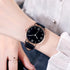 Simple Vintage Digital Face Leather Belt Women's Watch