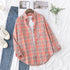 Casual Women's Flannel Plaid Shirt - Autumn Collection