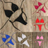 Adjustable Lace-Up Triangle Bikini in Multiple Colours
