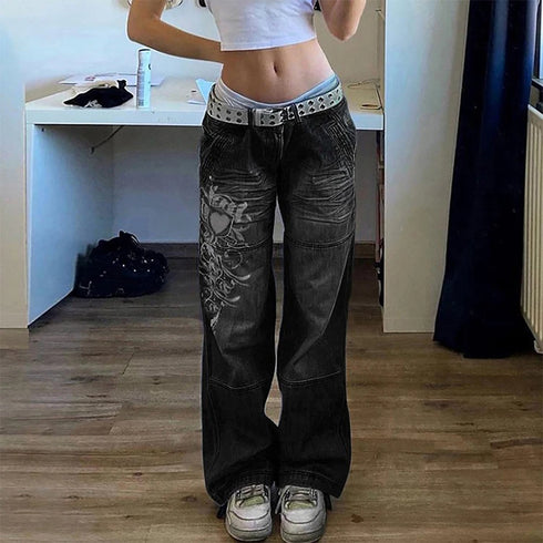 Wide Leg High Waist Jeans for Women