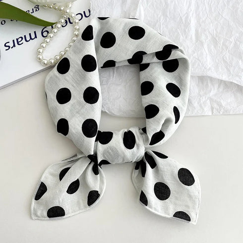 55cm Laies Cotton Linen Square Scarf for Women
