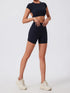 Ctenkevet Women's Yoga Crop Top with Back Detail