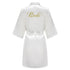 Bridesmaid Satin Robe with Belt - Plus Size Available