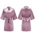 Women's Satin Short Robes for Bridesmaids and Parties