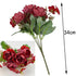 Simulated Peony Bouquet - Silk Artificial Flowers