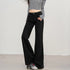 Women's High Waist Wide Leg Denim Trousers