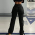 Trendy High Waisted Cargo Pants with Multi Pockets