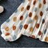 Polka Dot V-Neck Chiffon Blouse with Lantern Sleeves