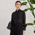 K3035W Luxury Women's Clothing 75% linen 25% silk Ladies Blouse