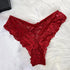 Lace Nightdress Set in Wine Red and Black