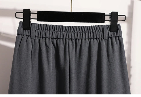 Plus Size Wide Leg Trousers for Women - Autumn 2024