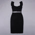 Summer Women’s Bodycon Skirt Suit in Black, Red, and Pink