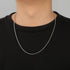 Long Box Chain Necklace in Stainless Steel